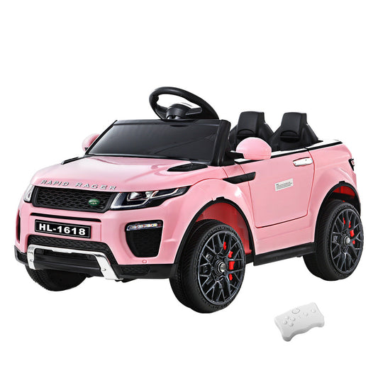 Rigo Kids Ride On Car Electric 12V Remote Toy Cars Battery SUV Toys Pink-0