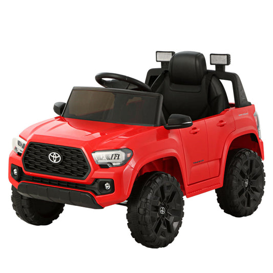 Toyota Ride On Car Kids Electric Toy Cars Tacoma Off Road Jeep 12V Battery Red-0